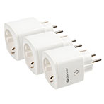 Denver Smart Home Plug m/energimåler (1 udtag) Hvid - 3-pak