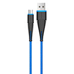 Devia Fish Micro USB Kabel - 1,5m (USB-A/Micro USB) Blå