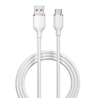 Devia Jelly 2,4A USB-C Kabel - 1,2m (USB-A/USB-C) Hvid