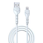Devia Kintone Lightning - USB-A kabel - 1m (2,1A) Hvid