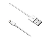Devia Lightning Kabel 2,1A - 1m (USB-A/Lightning) Hvid