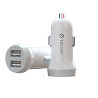 Devia Smart USB Billader 3,1A (2xUSB-A) + USB-C kabel
