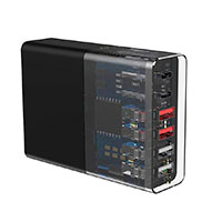 Devia USB-C lader Extreme PD QC 75W (2xUSB-C/4xUSB-A)