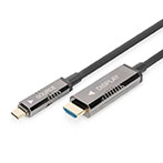 Digitus HDMI AOC Adapterkabel - 15m (USB-C Han/HDMI Han)