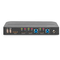Digitus KVM switch Displayport m/audio (2xDP/1xDP/1xHDMI)