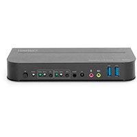 Digitus KVM switch Displayport m/audio (2xDP/1xDP/1xHDMI)