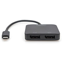 Digitus MST Video USB-C Hub - 4K/60Hz (2xDisplayPort 1.2)