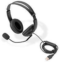 Digitus On-ear Headset m/stjreduktion (USB-A)