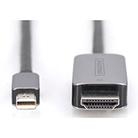 Digitus Videoadapter Kabel - 1m (Mini DisplayPort/HDMI)