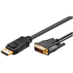 Displayport til DVI adapter kabel - 2 meter (1.2)