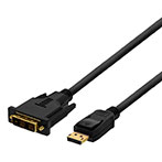 Lenovo DisplayPort til DVI kabel - 2m (Full HD) Sort