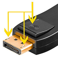 DisplayPort til HDMI adapter (DP Han/HDMI Hun)