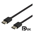 DisplayPort kabel 8K - 1,5m (Sort) Deltaco