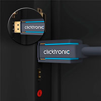 DisplayPort kabel 8K - 1m (1.4) Antracit - Clicktronic