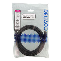 DisplayPort kabel 8K - 3m (Sort) Deltaco