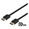 DisplayPort kabel 8K - 3m (Sort) Deltaco