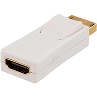 DisplayPort til HDMI Adapter 4K (Hvid)