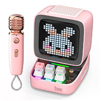 Divoom DitooMic Bluetooth Hjttaler m/Mikrofon (15W) Pink