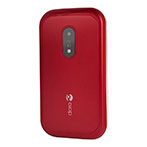 Doro 6040 Klaptelefon m/Tastatur - DualSIM (Bluetooth) Rød