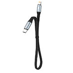 Dudao L10P USB-C - Lightning Kabel 10W - 23cm (USB-C/Lightning) Sort