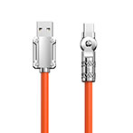 Dudao L24AC Vinklet USB Kabel 120W - 1m (USB-A/USB-C) Orange