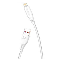 Dudao L2L Lightning Kabel 5A - 2m (USB-A/Lightning) Hvid
