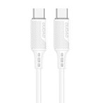 Dudao L5S USB-C kabel 100W - 2m (USB-C/USB-C) Hvid