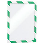 Durable Duraframe Magnetisk Security Plastramme A4 (2pk) Grøn/Hvid