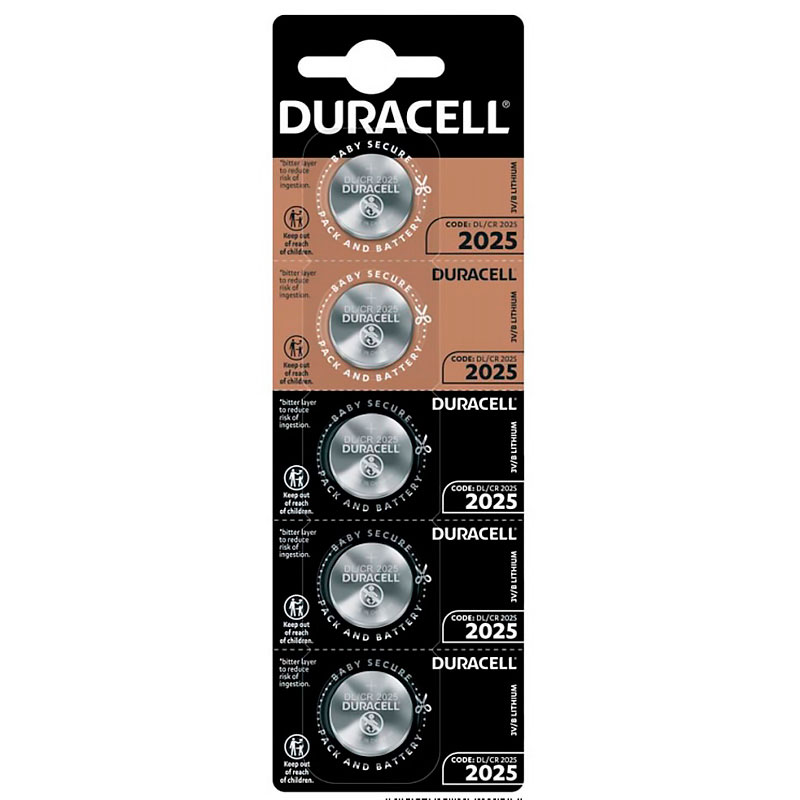 Hyret Spis aftensmad Omkostningsprocent Duracell CR2025 batterier 3V (Lithium) 5-Pack
