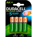 Duracell genopladelige AA batterier (2400mAh) 4-Pack