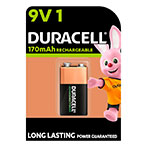 Duracell Genopladeligt Batteri 9V (170mAh)