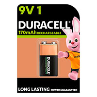 Duracell Genopladeligt Batteri 9V (170mAh)