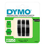 Dymo 3D Labeltape (9mm x 3m) Hvid/Sort