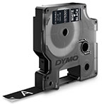 Dymo D1 Durable Label tape (12mm) Hvid/Sort