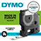 Dymo D1 Label Tape - 7m (19mm) Sort/Hvid - 10pk