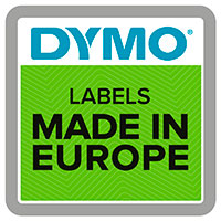 Dymo D1 Label Tape - 7m (12mm) Hvid/Transparent