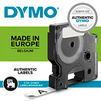 Dymo D1 Label Tape - 7m (19mm) Sort/Rd