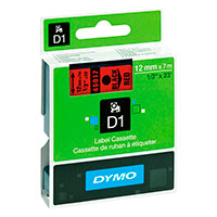 Dymo D1 Label Tape - 7m (12mm) Sort/Rd