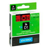 Dymo D1 Label Tape - 7m (9mm) Sort/Rd