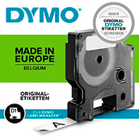 Dymo D1 Label Tape - 7m (9mm) Sort/Grn
