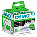 Dymo LabelWriter Adresselabel S/H (36x89mm) 260 stk