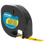 Dymo Letratag Label Tape (12mm) Gul