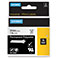 Dymo Rhino Permanent Polyester Label Tape - 5,5m (24mm) Sort/Transparent