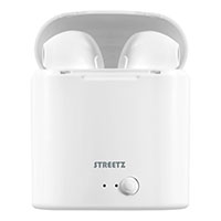 Earbuds m/opladningsetui (Bluetooth) Hvid - Streetz TWS-0008