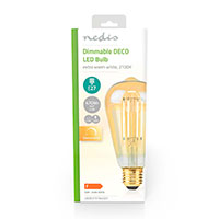 Edison dmpbar LED filament pre E27 - 4,9W (42W) 2100K
