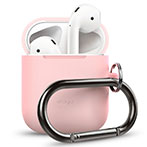 Elago Silikone Beskyttelses Etui t/Apple Airpods (m/Karabin) Rosa