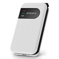 Emporia SIMPLICITY Glam 4G 32MB 2,8tm Foldbar Mobiltelefon (Hvid)
