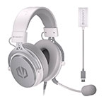 Endorfy VIRO Plus Over-Ear Gaming Headset - 2,7m (3,5mm/USB) Hvid