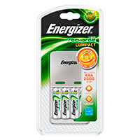 Energizer Batterioplader Compact + 4x AA batterier