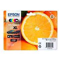 Epson 33XL Blkpatron (Gul/Cyan/Magenta/PB/Sort) 5-pack